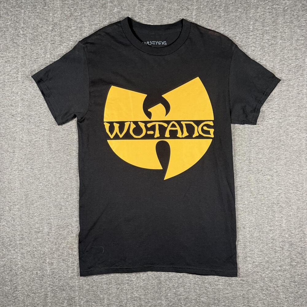 Wu-Tang Clan Shirt Mens Small Black Logo Graphic Rap Group Hip Hop Tee Y2K Style